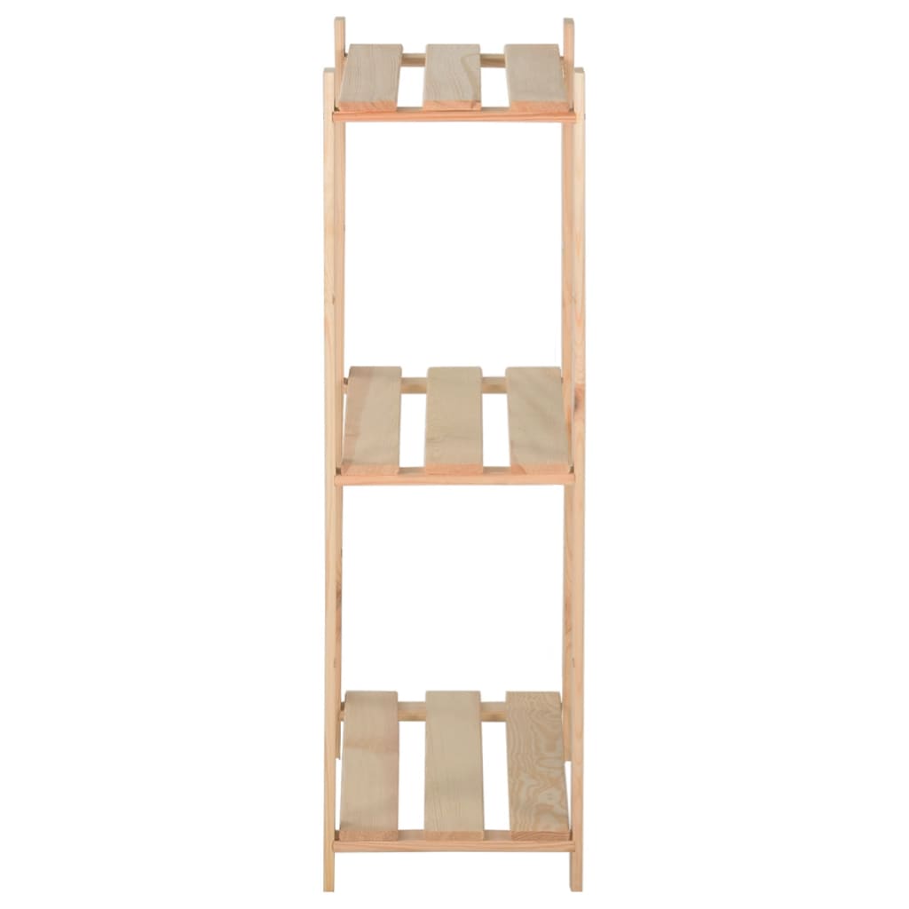 vidaXL Étagère de stockage 3 niveaux 60x28,5x90 cm Bois de pin massif