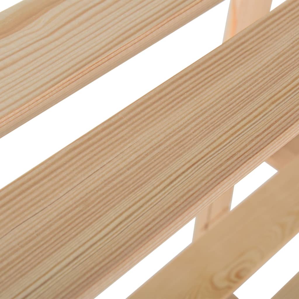 vidaXL Étagère de stockage 3 niveaux 60x28,5x90 cm Bois de pin massif