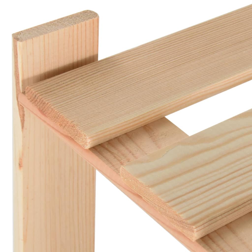 vidaXL Étagère de stockage 3 niveaux 60x28,5x90 cm Bois de pin massif