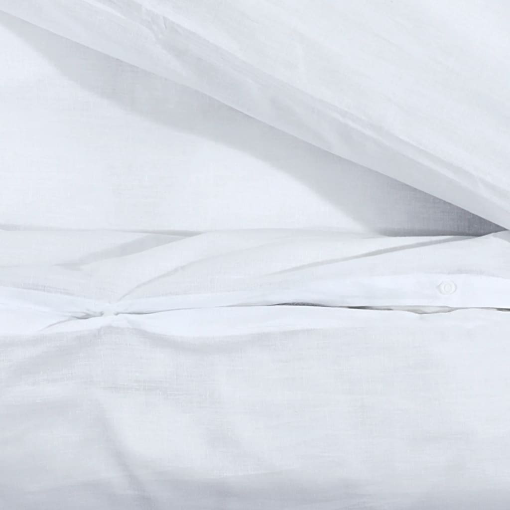 vidaXL Ensemble de housse de couette Blanc 260x240 cm Coton