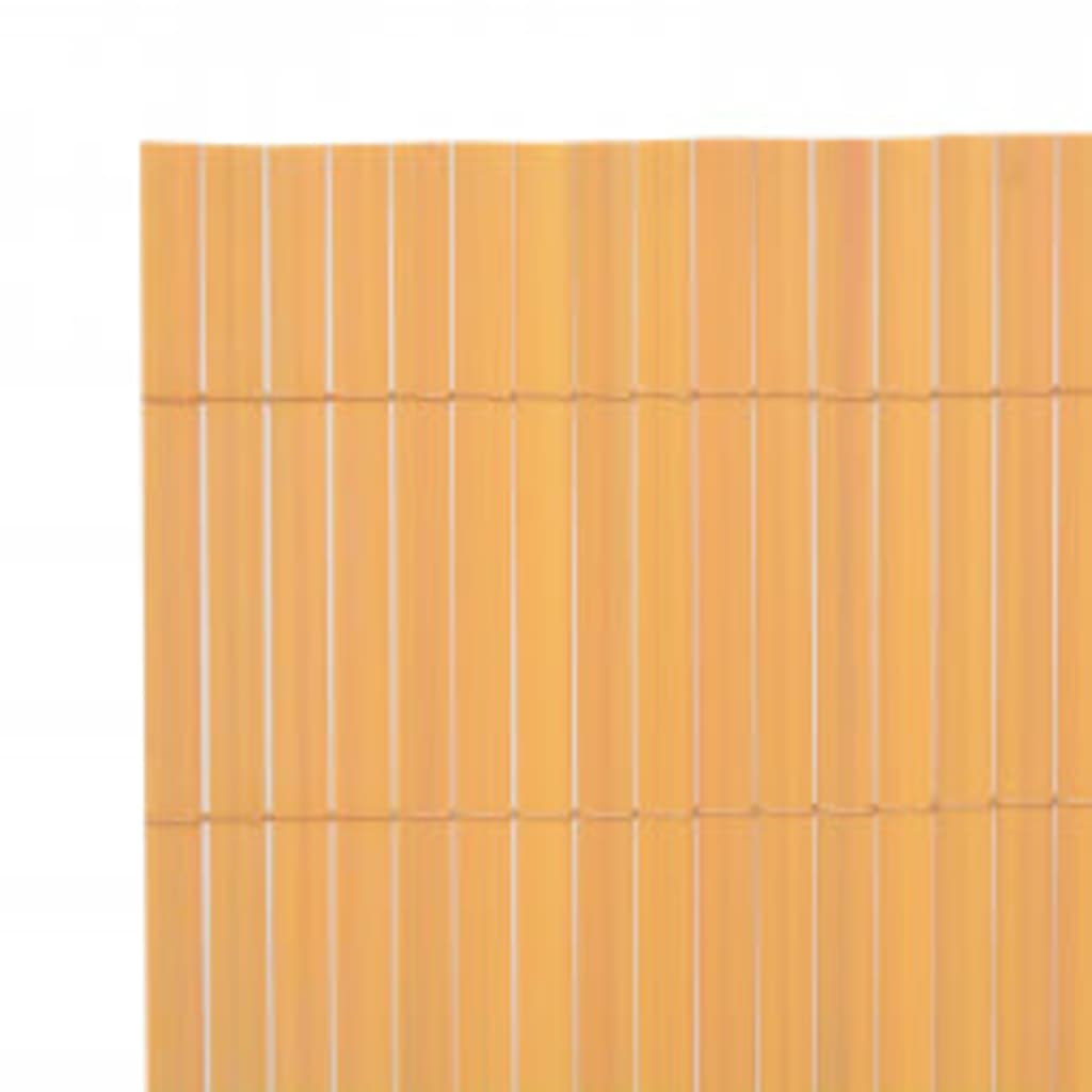 vidaXL Clôture de jardin double face 110x400 cm Jaune