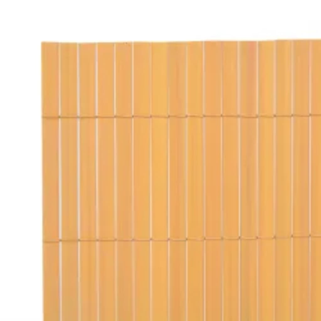 vidaXL Clôture de jardin double face 110x500 cm Jaune