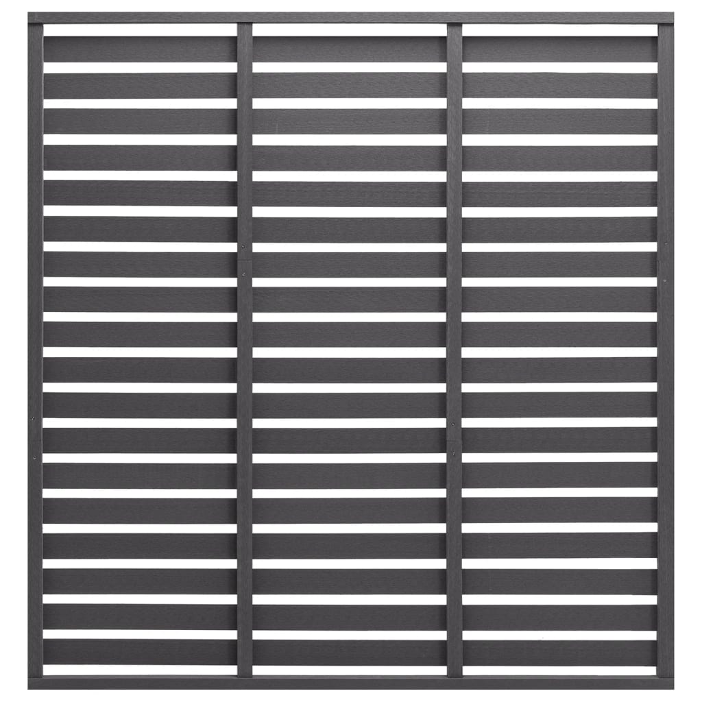 vidaXL Panneau de clôture WPC 180x180 cm Gris