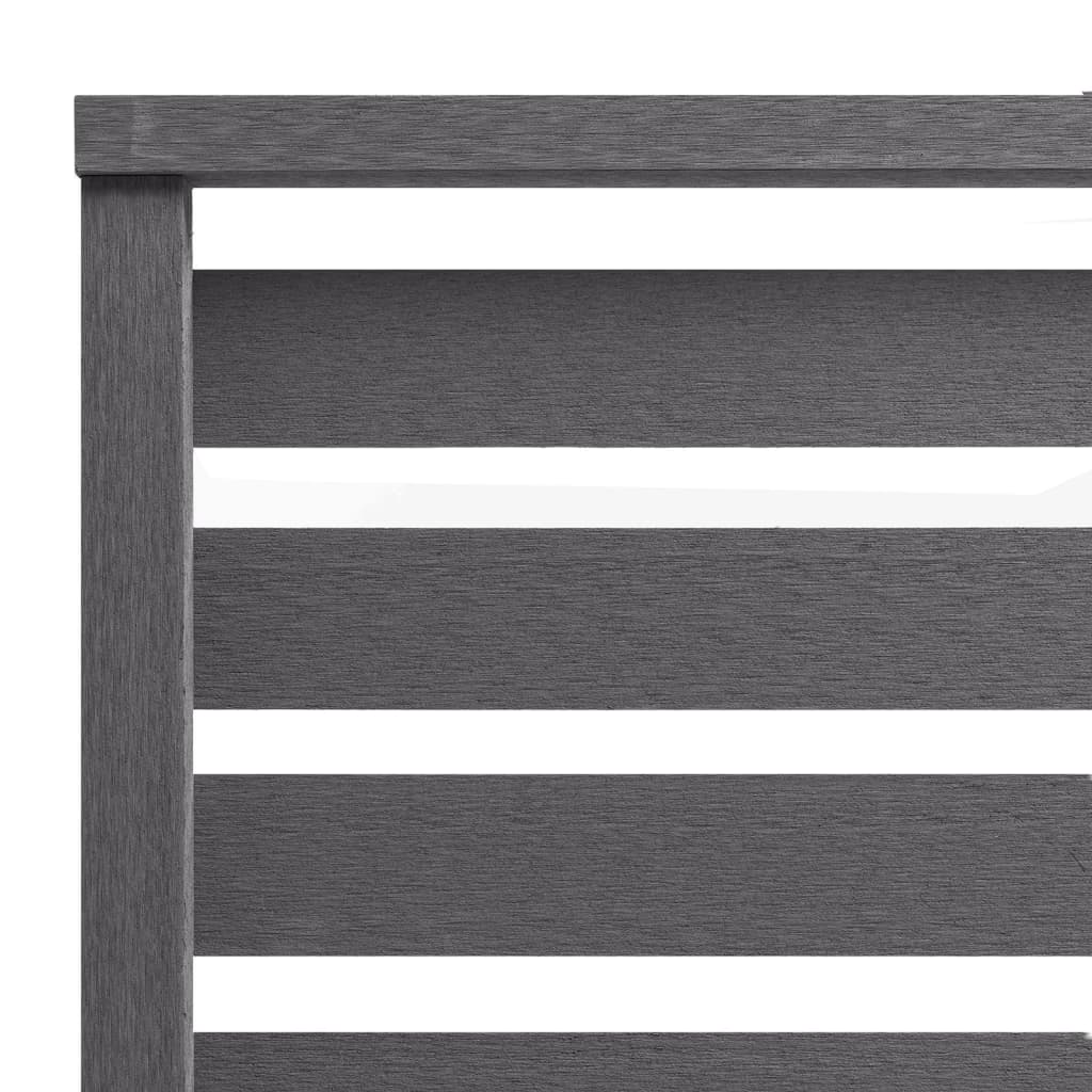vidaXL Panneau de clôture WPC 180x180 cm Gris