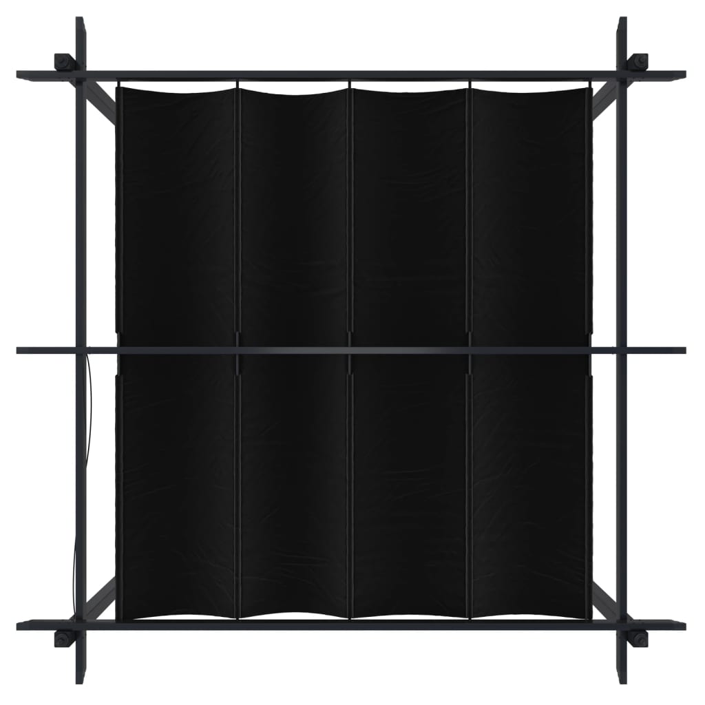 vidaXL Tonnelle de jardin avec toit rétractable 3x3 m Anthracite