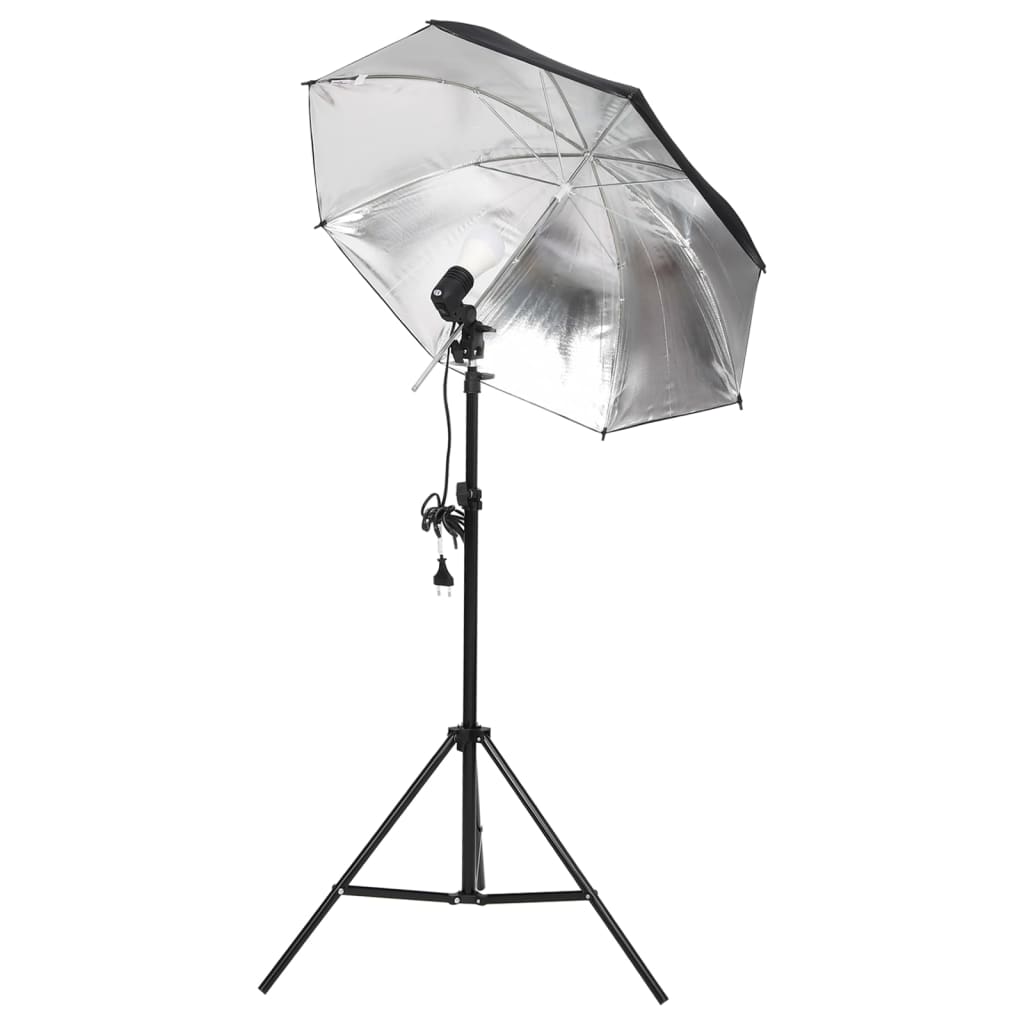 vidaXL Kit de studio photo avec éclairage et toile de fond