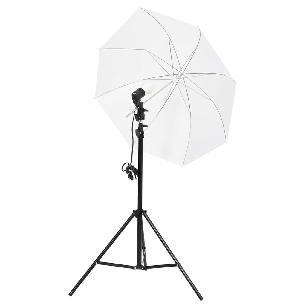 vidaXL Kit de studio photo avec éclairage et toile de fond