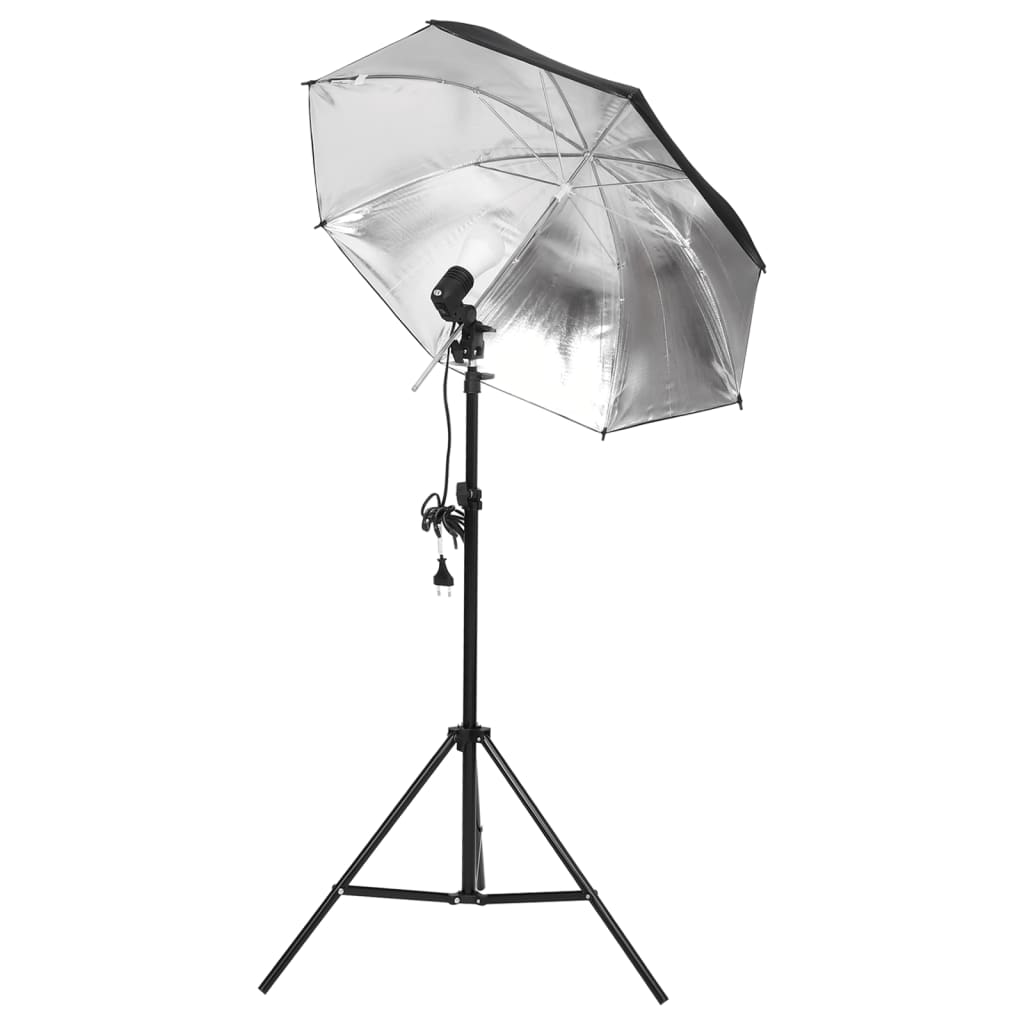 vidaXL Kit de studio photo avec éclairage et toile de fond