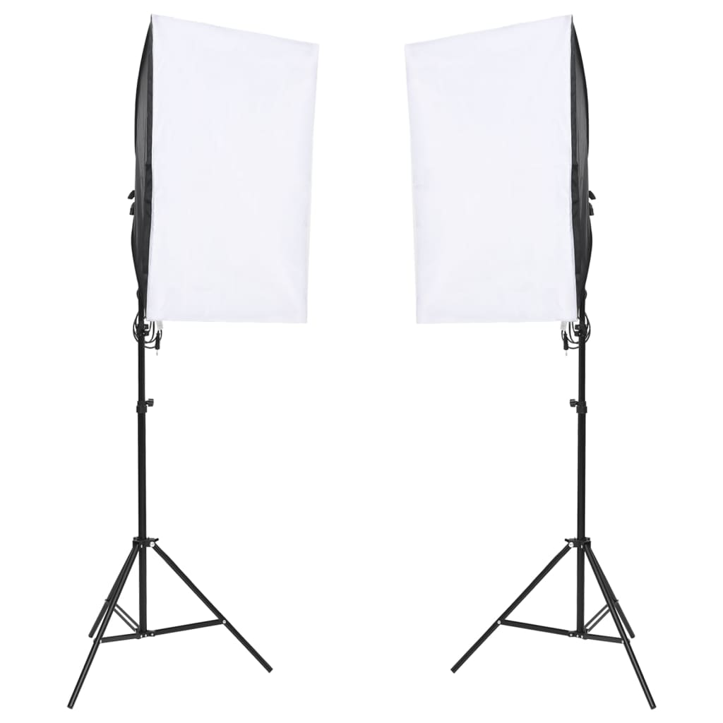 vidaXL Kit de studio photo avec éclairage et toile de fond