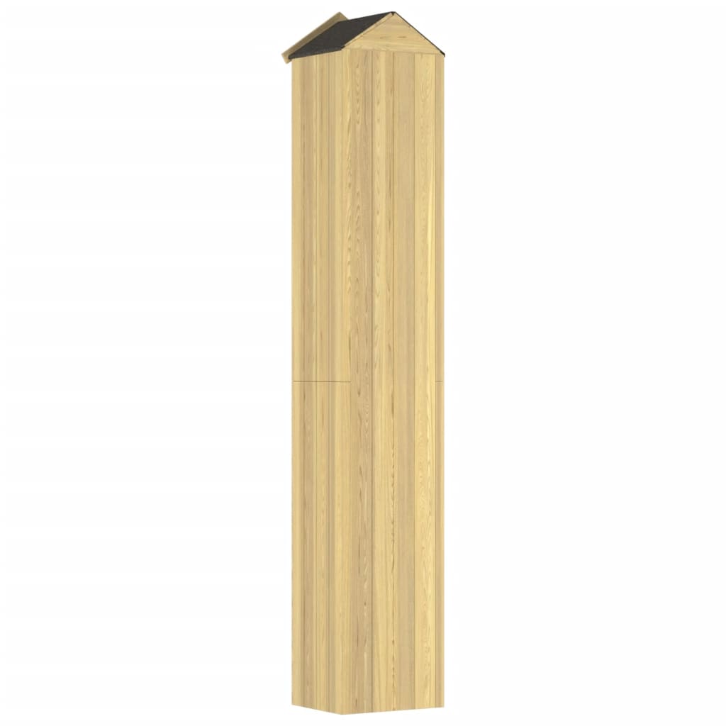 vidaXL Abri à outils de jardin 40x33x222 cm Bois de pin imprégné