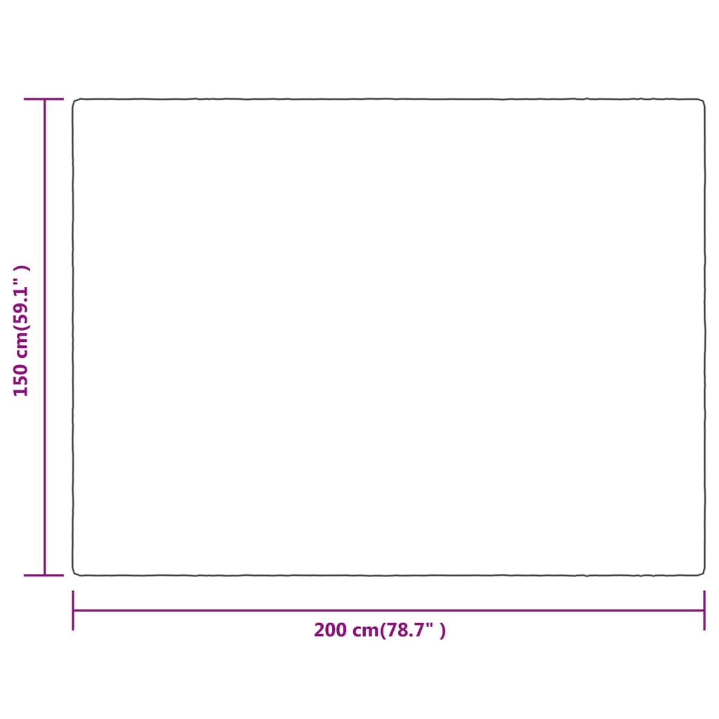 vidaXL Couverture brume du désert 150x200 cm polyester