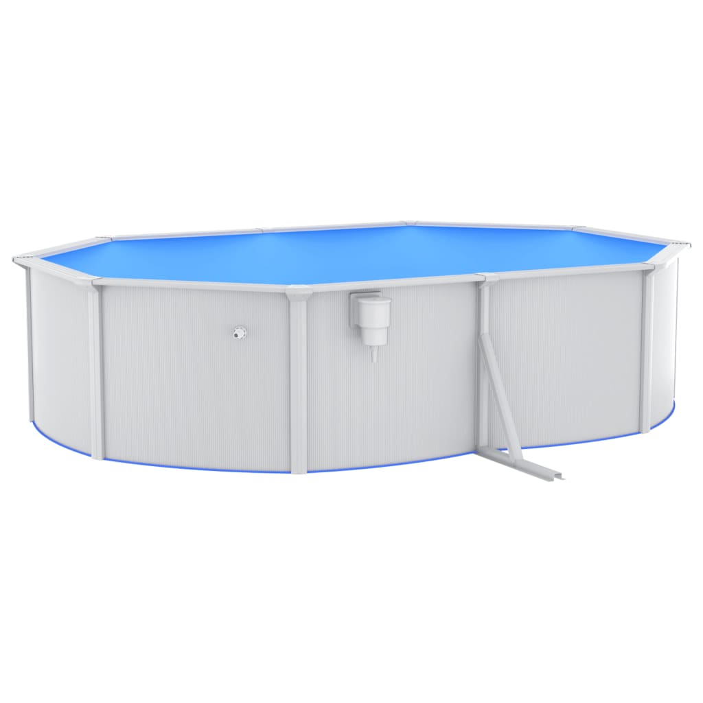 vidaXL Piscine avec pompe filtrante à sable 490x360x120 cm