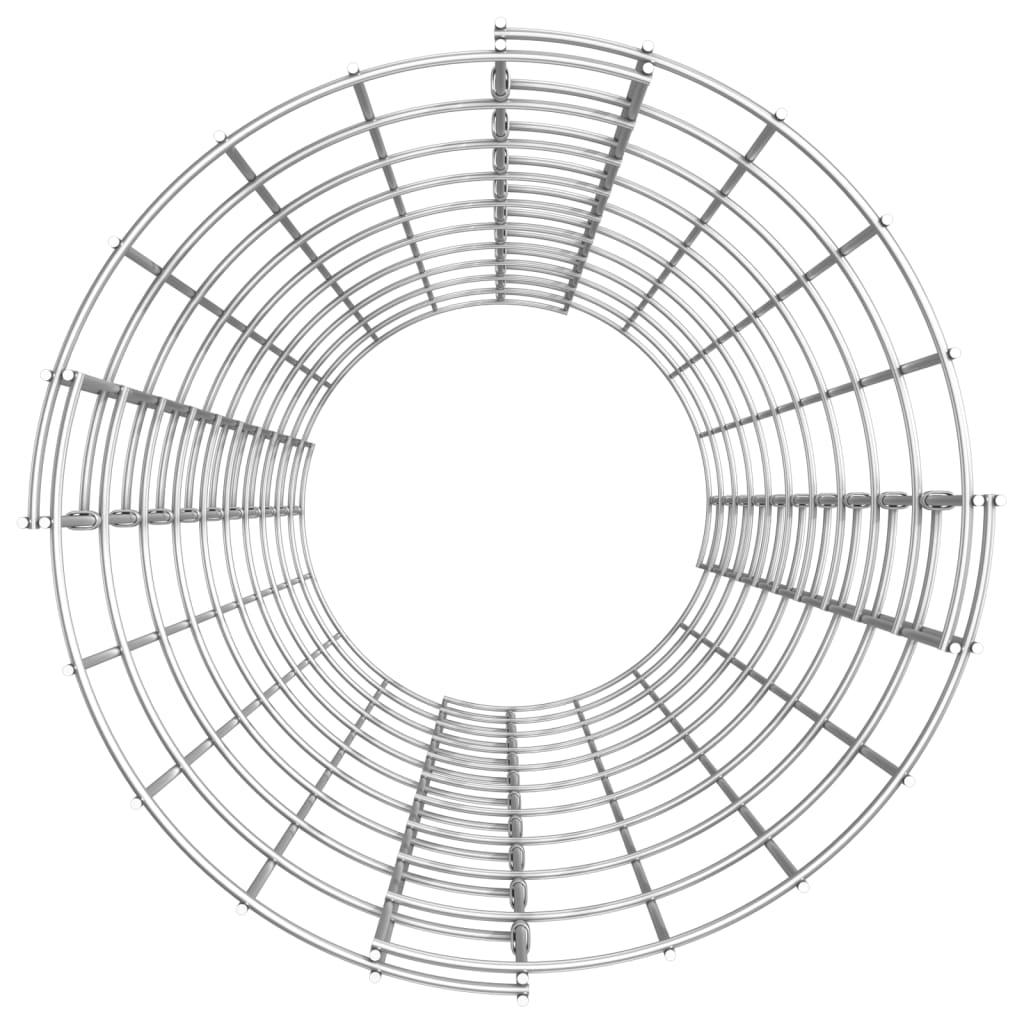 vidaXL Poteau à gabion circulaire Acier galvanisé Ø30x100 cm