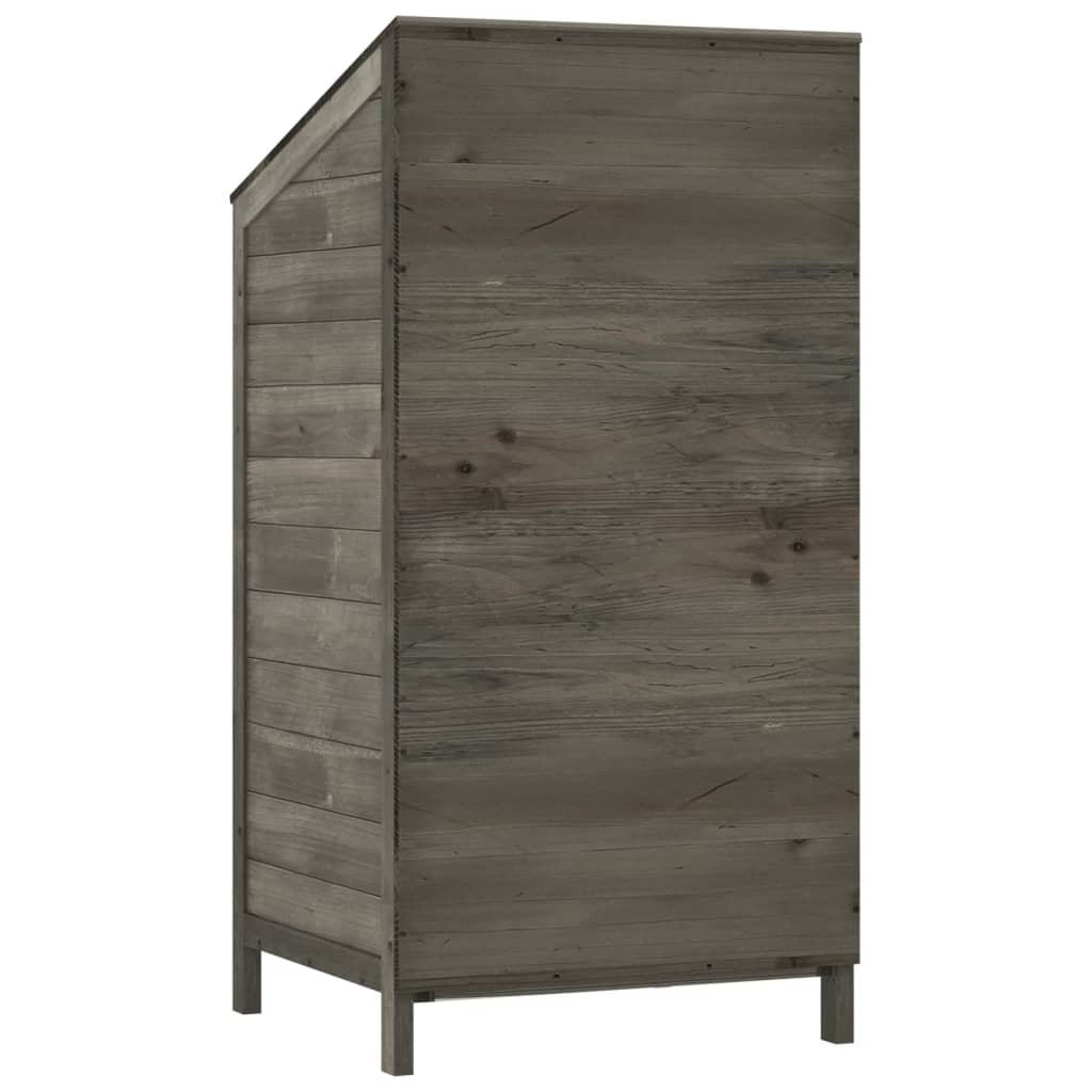 vidaXL Remise de jardin Anthracite 55x52x112 cm Bois de sapin solide