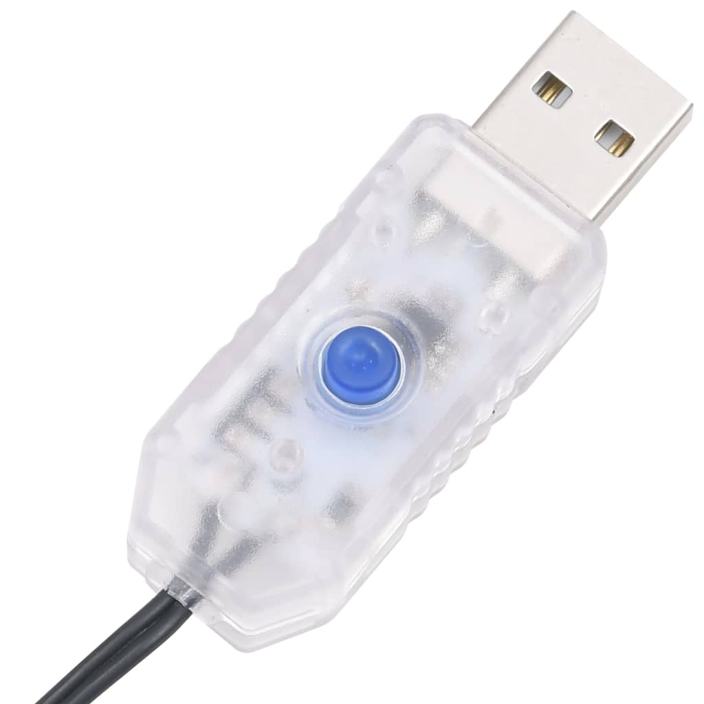 vidaXL Guirlande à LED compacte avec 400 LED Blanc froid 13 m PVC