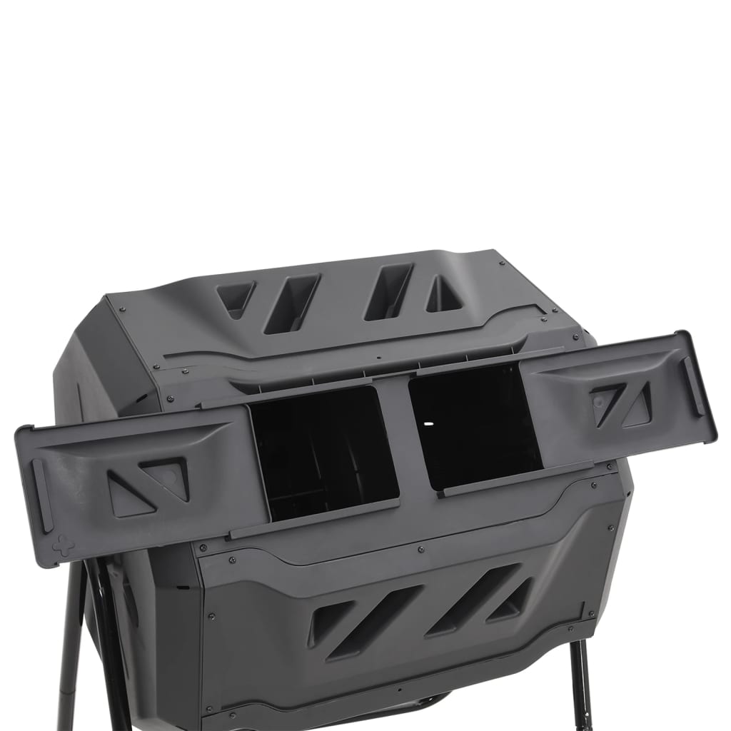 vidaXL Bac à compost de jardin Noir 73x64x95 cm 160 L