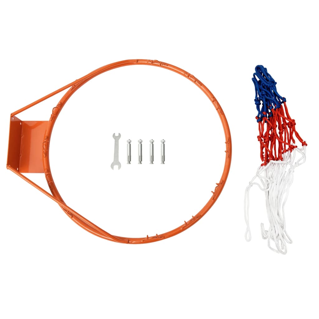 vidaXL Cerceau de basket Orange 39 cm Acier