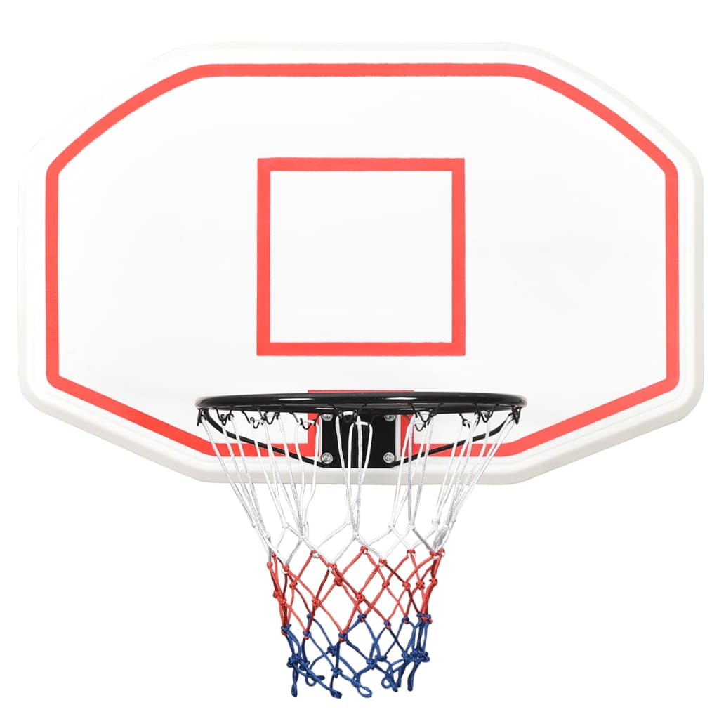 vidaXL Panneau de basket-ball Blanc 109x71x3 cm Polyéthylène