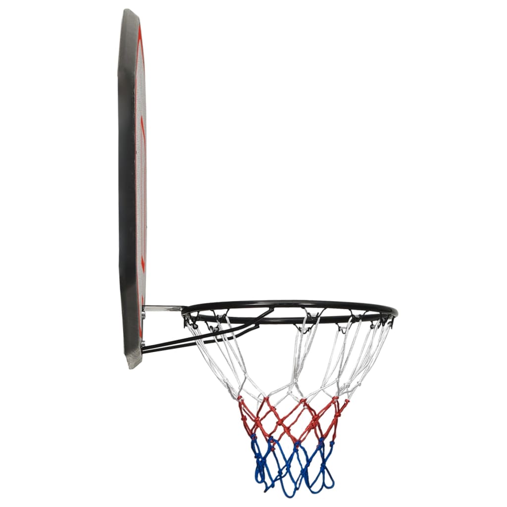 vidaXL Panneau de basket-ball Noir 109x71x3 cm Polyéthylène
