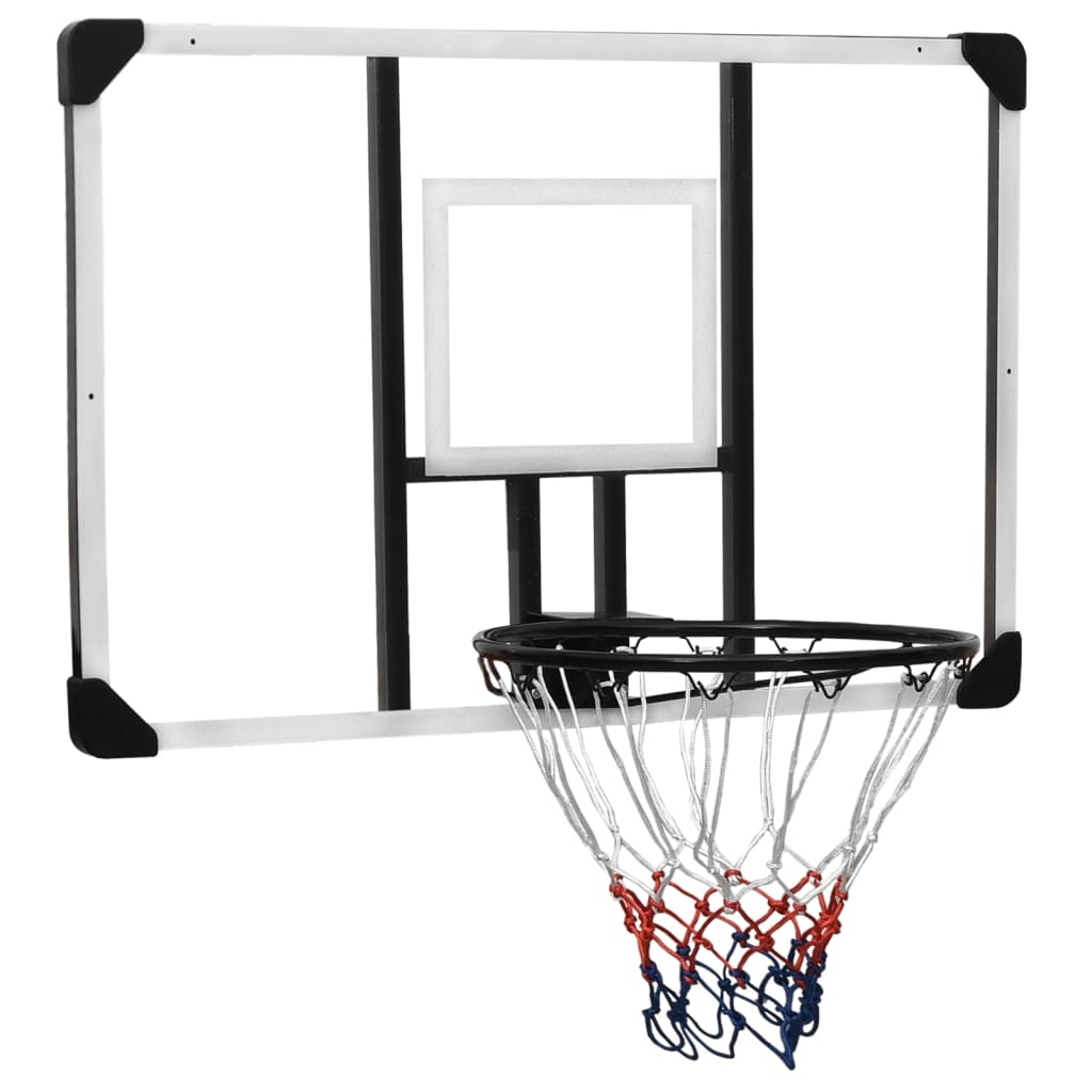vidaXL Panneau de basket-ball Transparent 106x69x3 cm Polycarbonate
