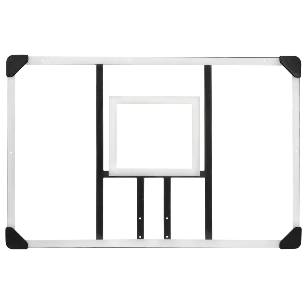 vidaXL Panneau de basket-ball Transparent 106x69x3 cm Polycarbonate