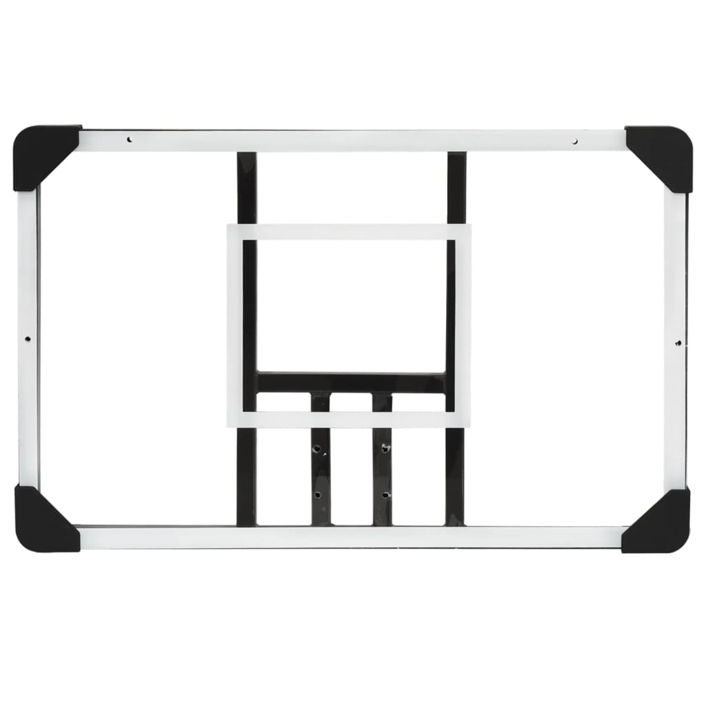 vidaXL Panneau de basket-ball Transparent 71x45x2,5 cm Polycarbonate