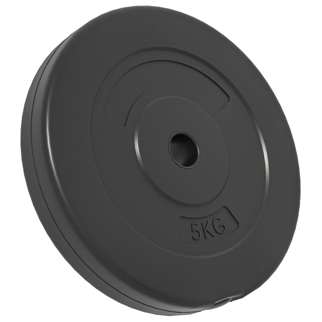 vidaXL Plaques de poids 4 pcs 30 kg Béton