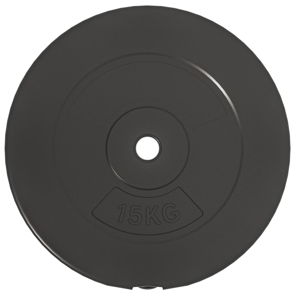 vidaXL Plaques de poids 2 pcs 30 kg Béton