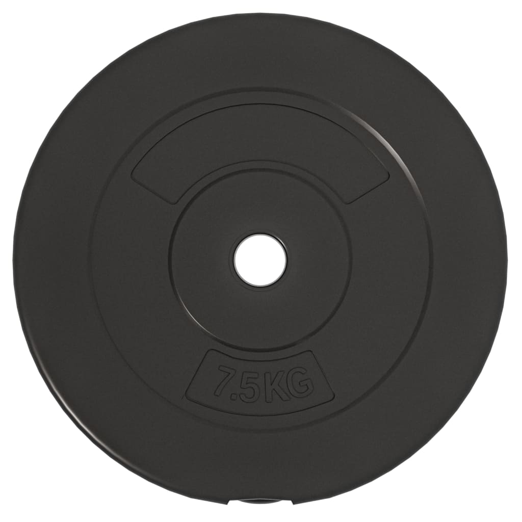 vidaXL Plaques de poids 6 pcs 30 kg Béton