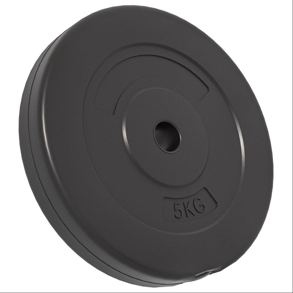 vidaXL Plaques de poids 6 pcs 30 kg Béton