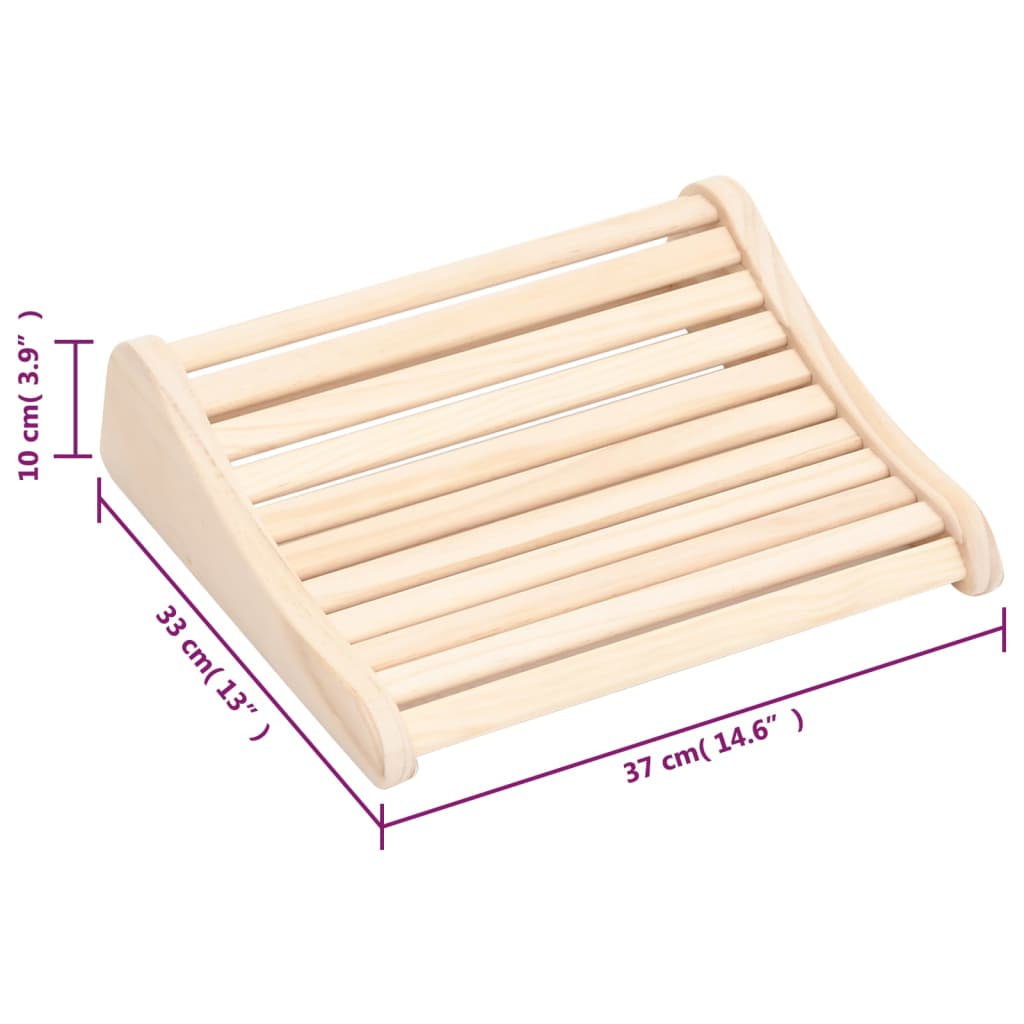 vidaXL Appui-tête de sauna Bois massif de pin