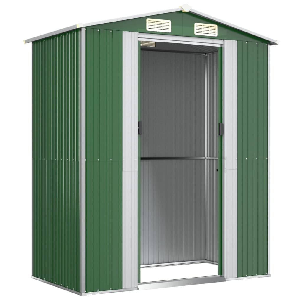 vidaXL Abri de jardin Vert 192x108x223 cm Acier galvanisé