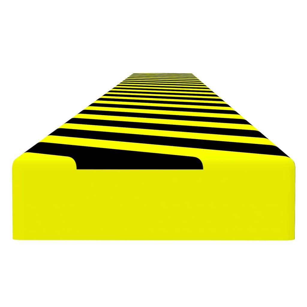 vidaXL Protecteur d'angle Jaune et noir 6x2x101,5 cm PU