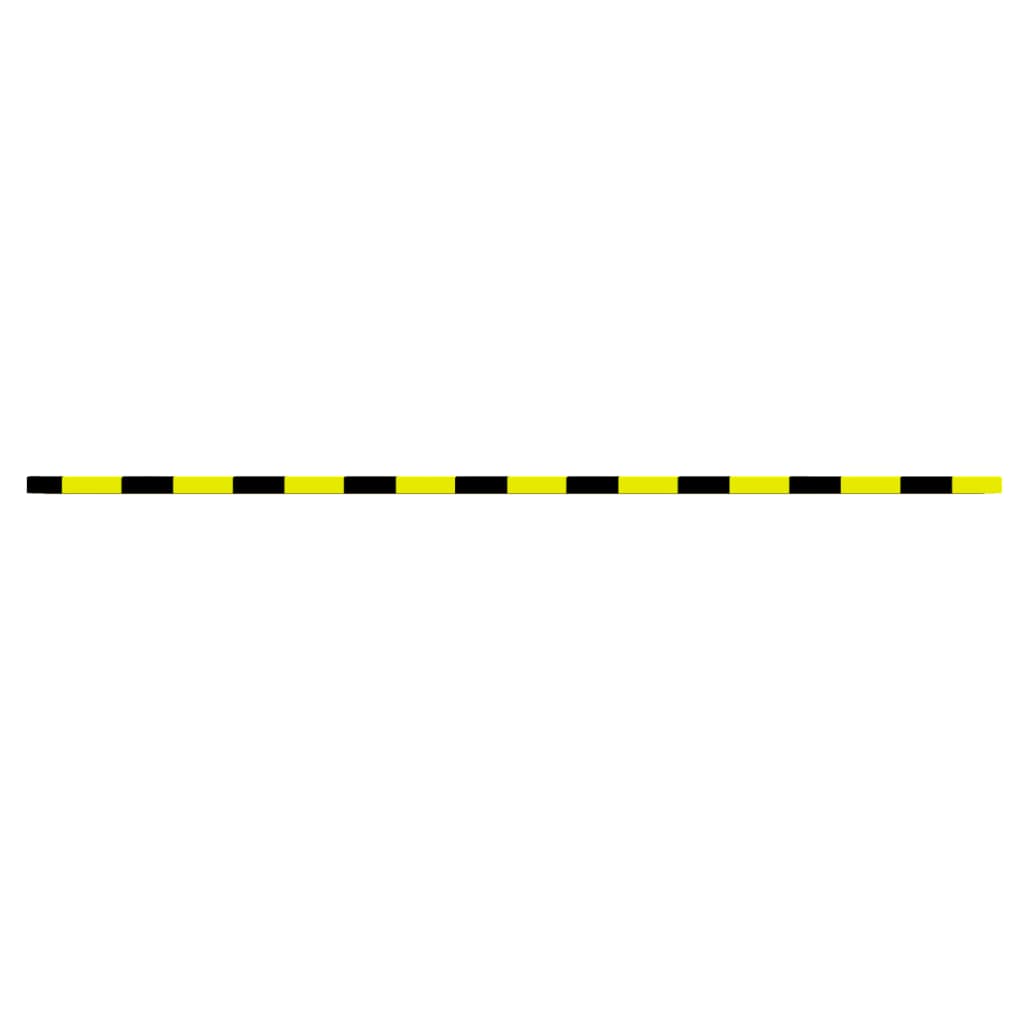 vidaXL Protecteur d'angle Jaune et noir 6x2x101,5 cm PU