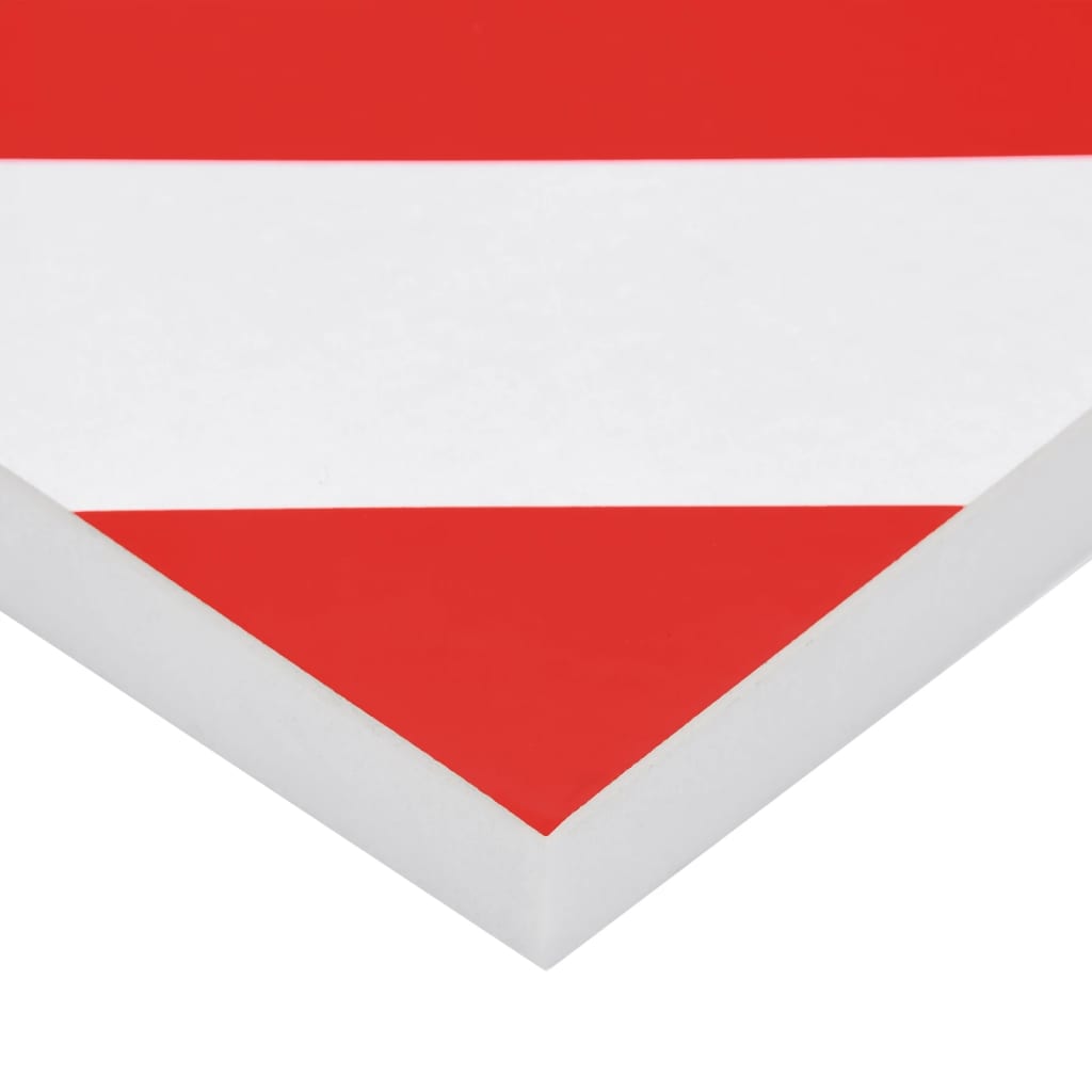 vidaXL Protecteurs de mur 6 pcs Rouge et blanc 50x20x2 cm Mousse EVA