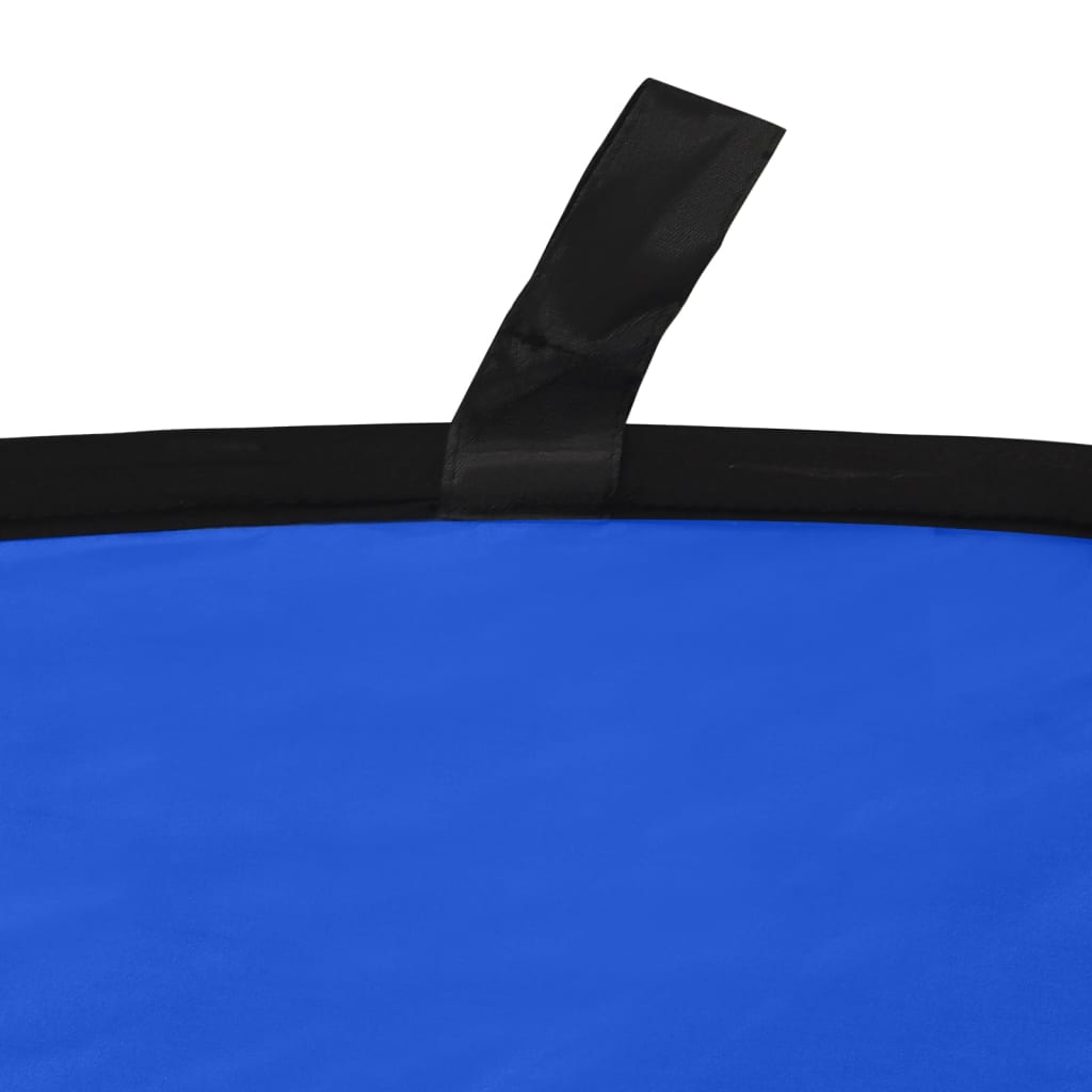 vidaXL Écran de fond de studio ovale 2 en 1 Vert et bleu 200x150 cm