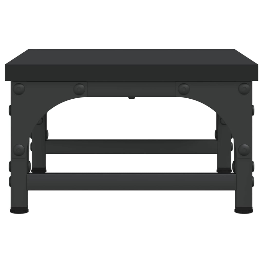 vidaXL Support de moniteur noir 37x23x14 cm bois d'ingénierie
