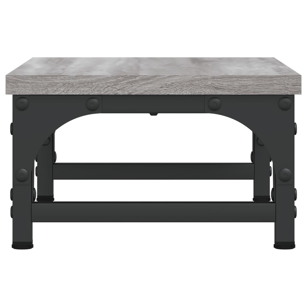 vidaXL Support de moniteur sonoma gris 37x23x14 cm bois d'ingénierie