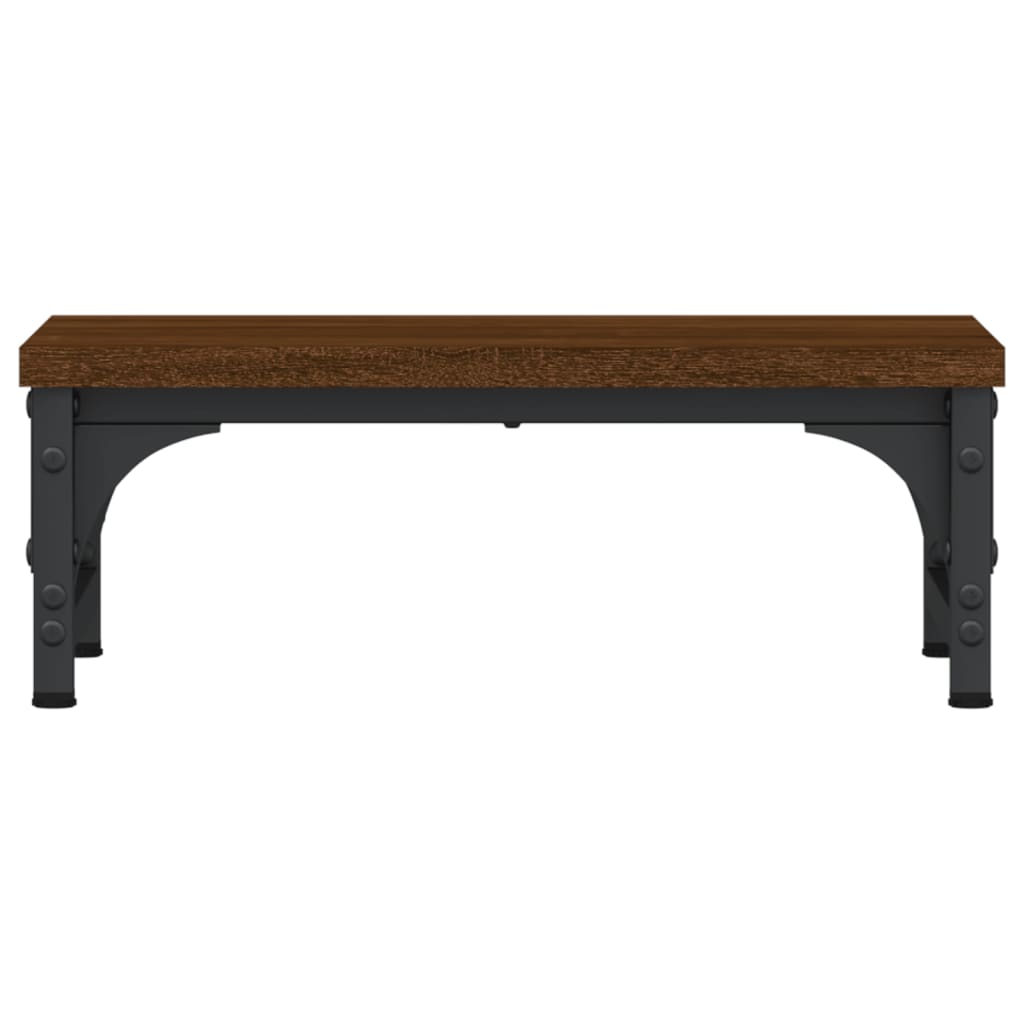 vidaXL Support de moniteur chêne marron 37x23x14 cm bois d'ingénierie