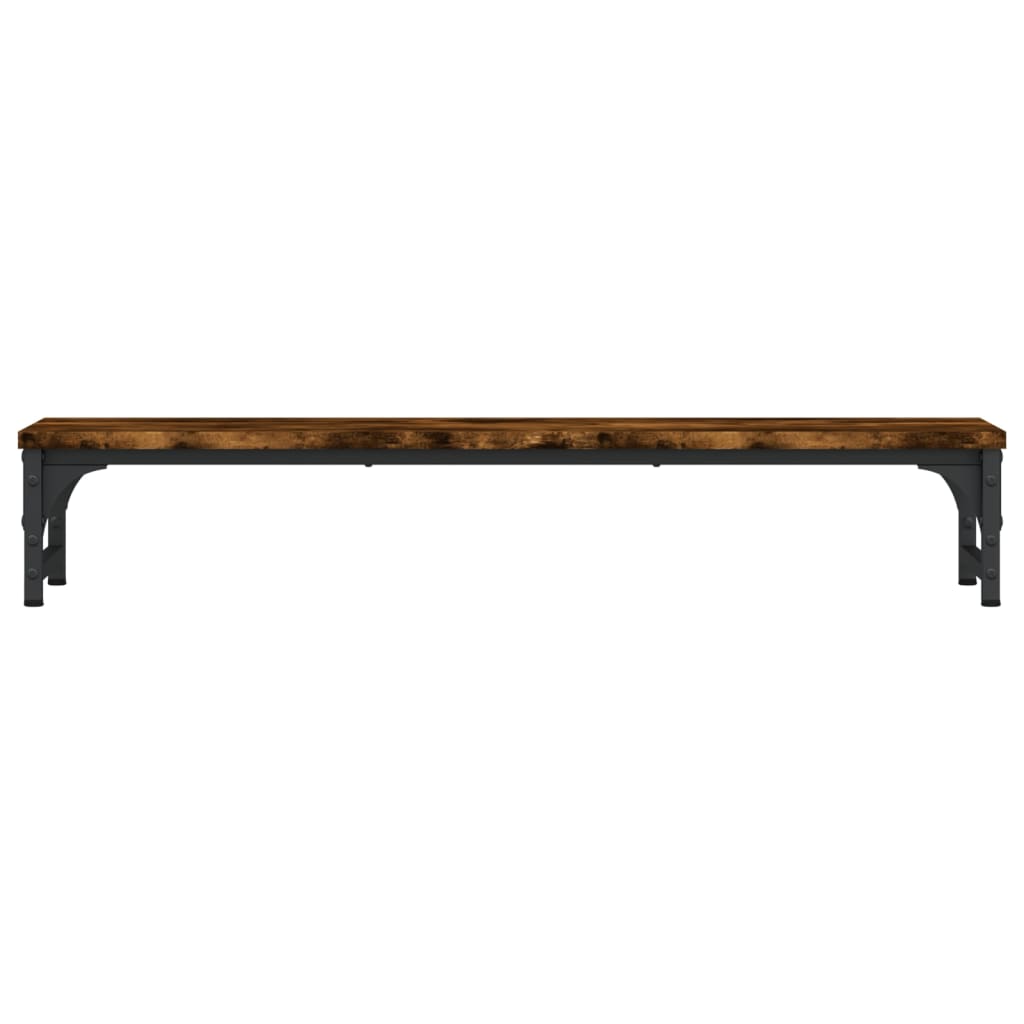 vidaXL Support de moniteur chêne fumé 85x23x15,5 cm bois d'ingénierie
