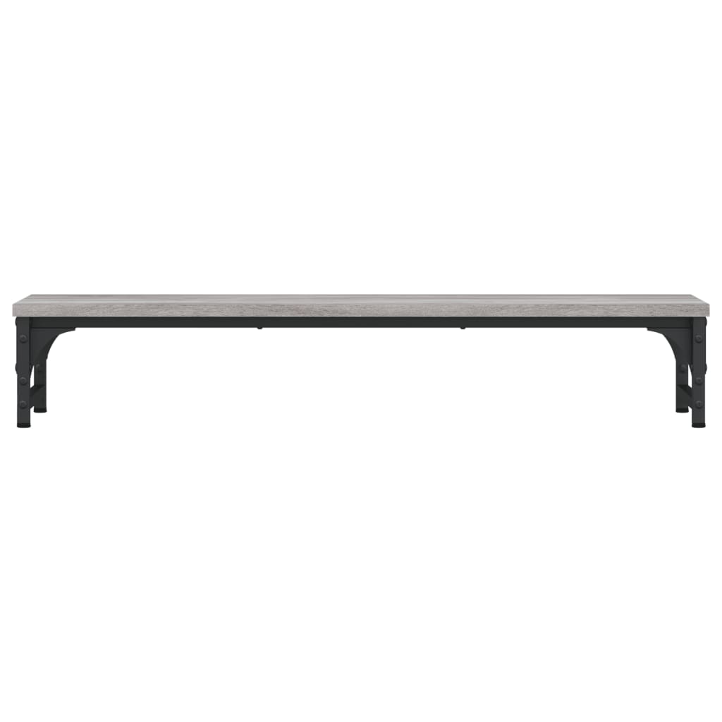 vidaXL Support de moniteur sonoma gris 85x23x15,5 cm bois d'ingénierie