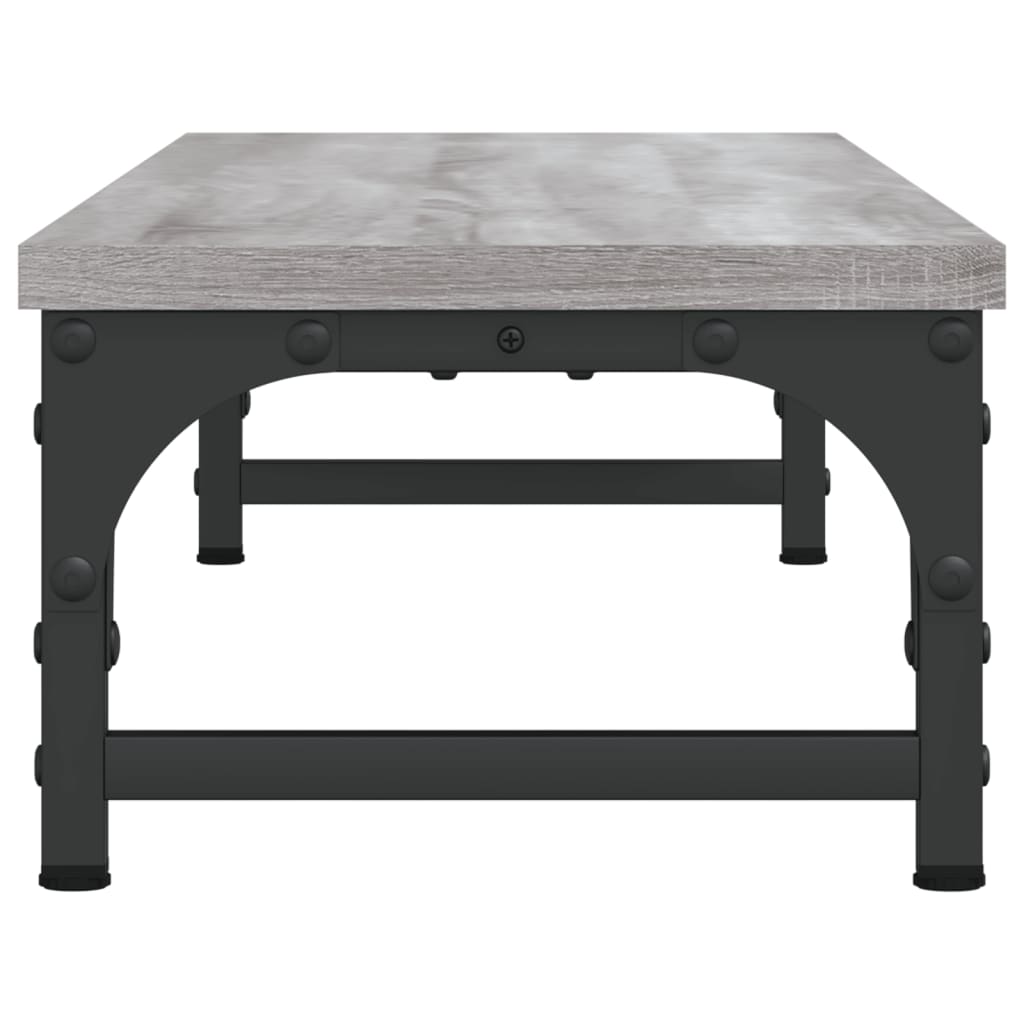 vidaXL Support de moniteur sonoma gris 85x23x15,5 cm bois d'ingénierie