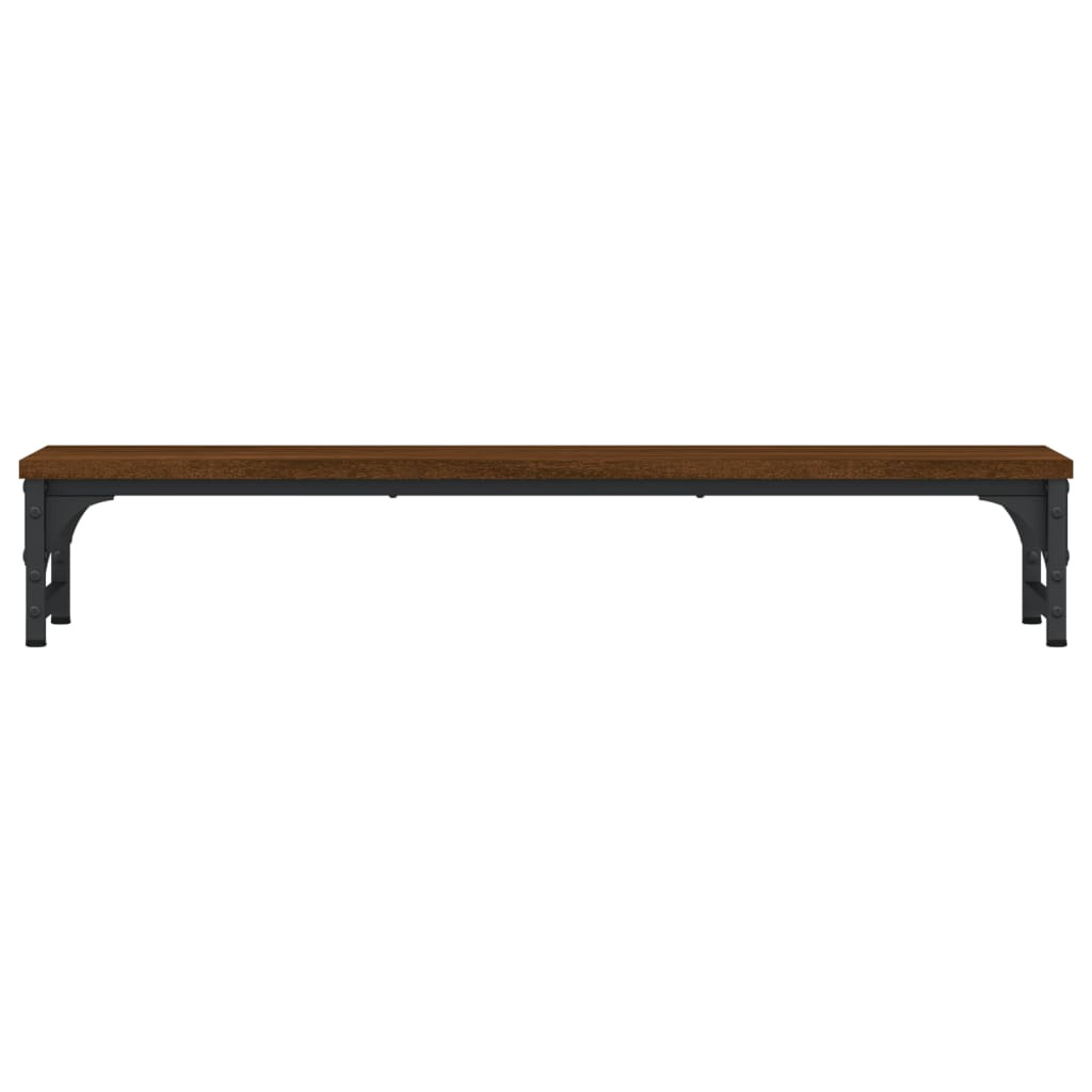 vidaXL Support de moniteur chêne marron 85x23x15,5cm bois d'ingénierie