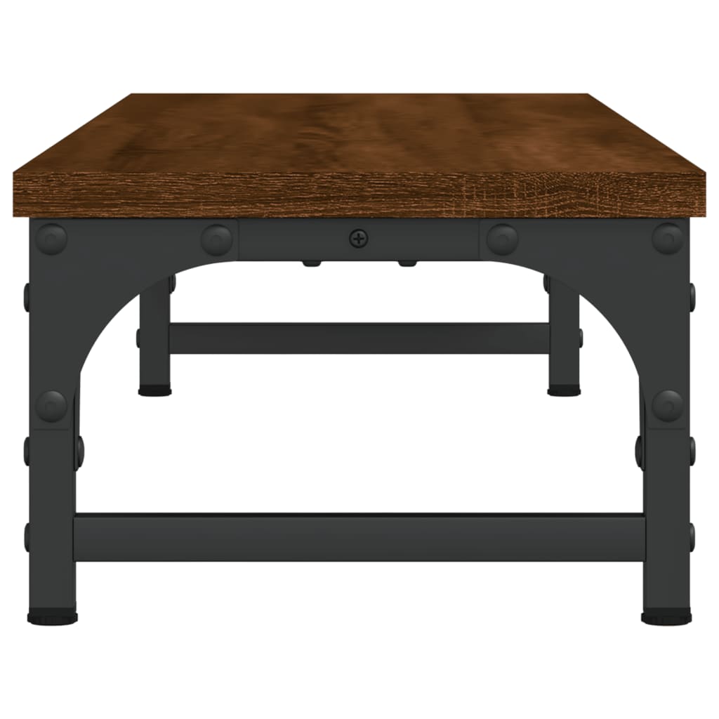 vidaXL Support de moniteur chêne marron 85x23x15,5cm bois d'ingénierie