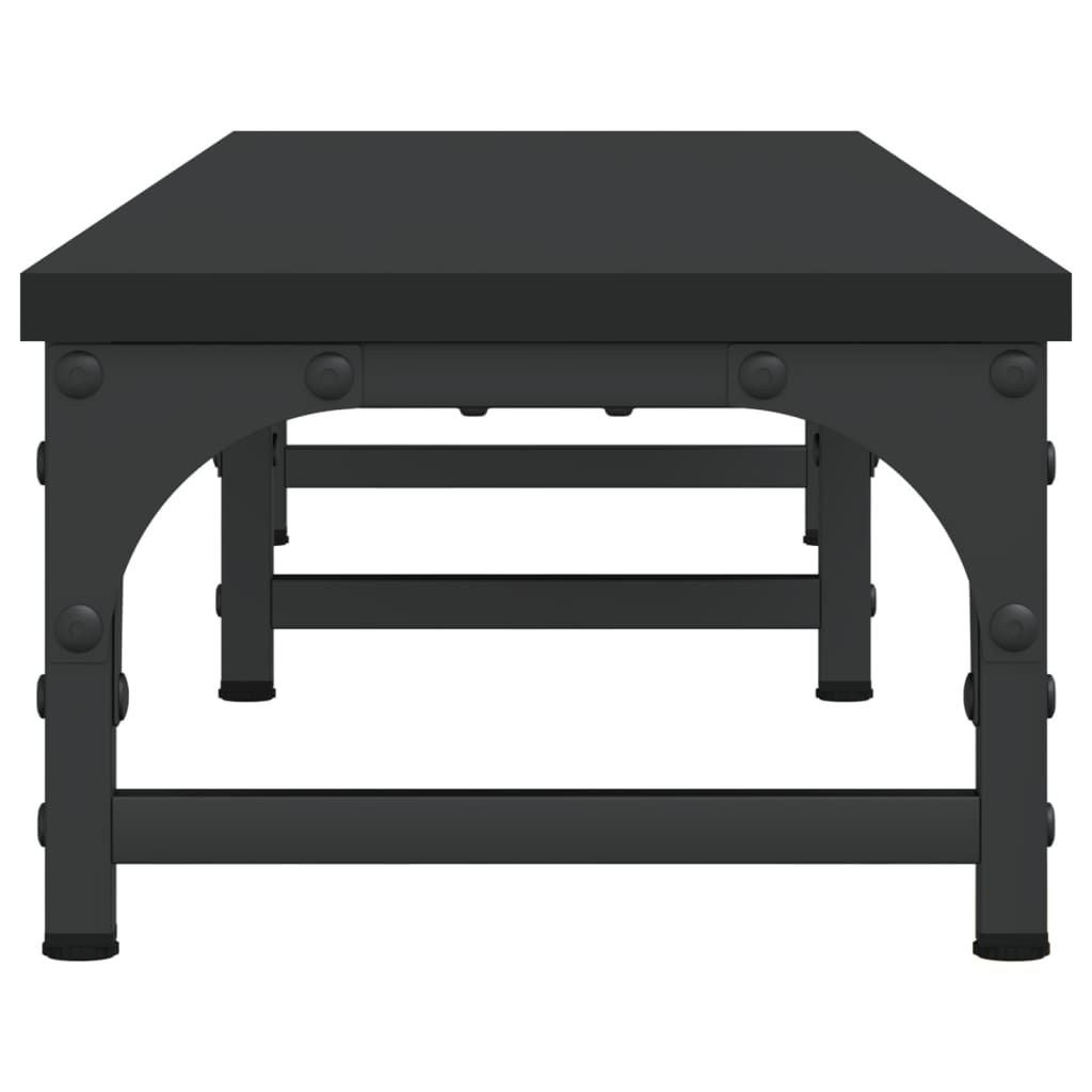 vidaXL Support de moniteur noir 105x23x15,5 cm bois d'ingénierie