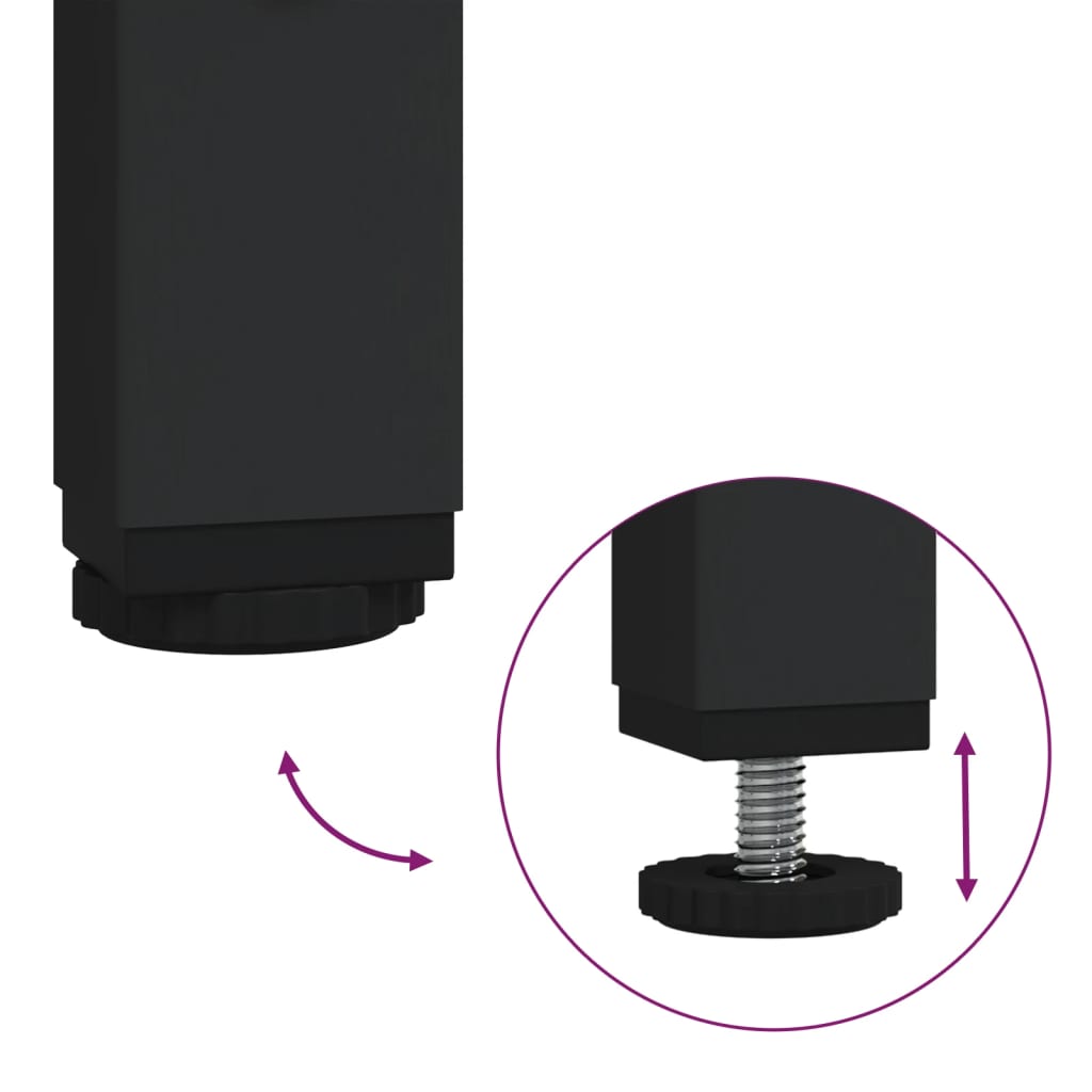 vidaXL Support de moniteur noir 105x23x15,5 cm bois d'ingénierie