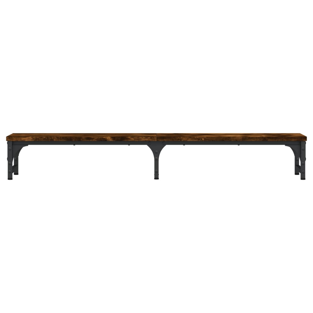 vidaXL Support de moniteur chêne fumé 105x23x15,5 cm bois d'ingénierie