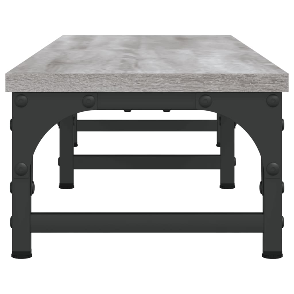 vidaXL Support de moniteur sonoma gris 105x23x15,5cm bois d'ingénierie