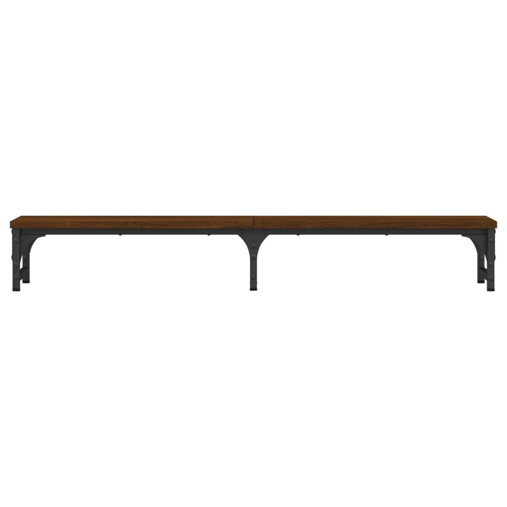 vidaXL Support moniteur chêne marron 105x23x15,5 cm bois d'ingénierie