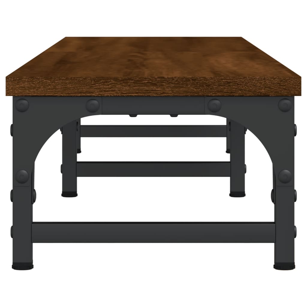 vidaXL Support moniteur chêne marron 105x23x15,5 cm bois d'ingénierie